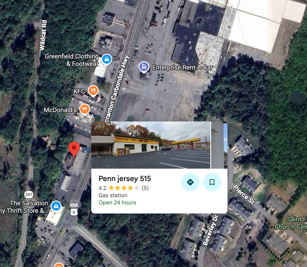 Penn Jersey 515 Location Map